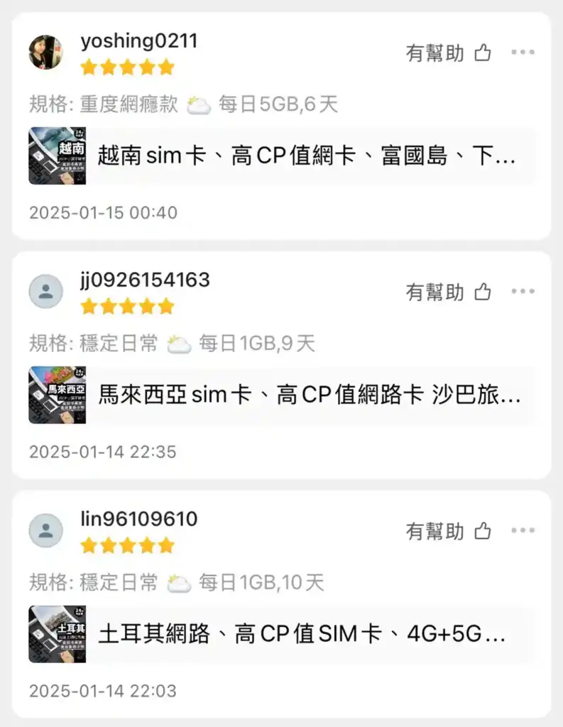 YUCLOUD_SIM卡/ESIM千萬使用者見證_好評論證