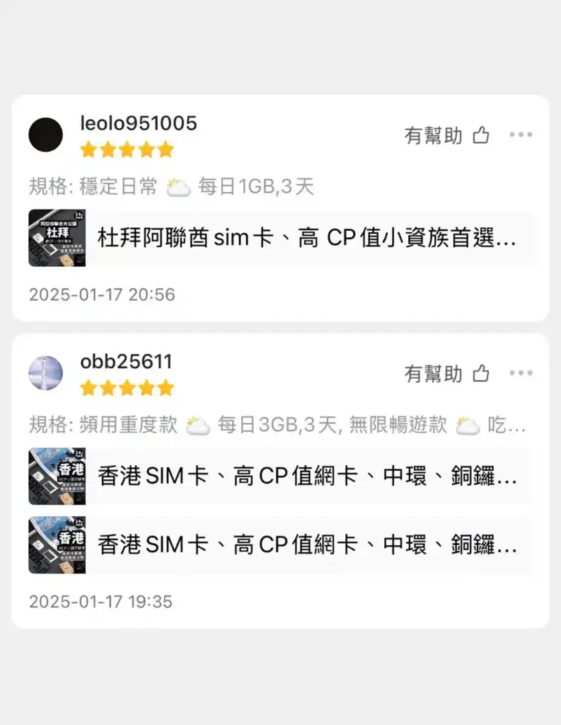 YUCLOUD_SIM卡/ESIM千萬使用者見證_好評論證