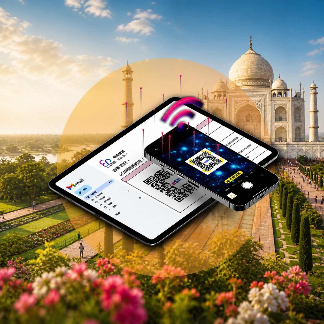 印度 eSIM|單國旅遊上網方案|德里孟買高速連線