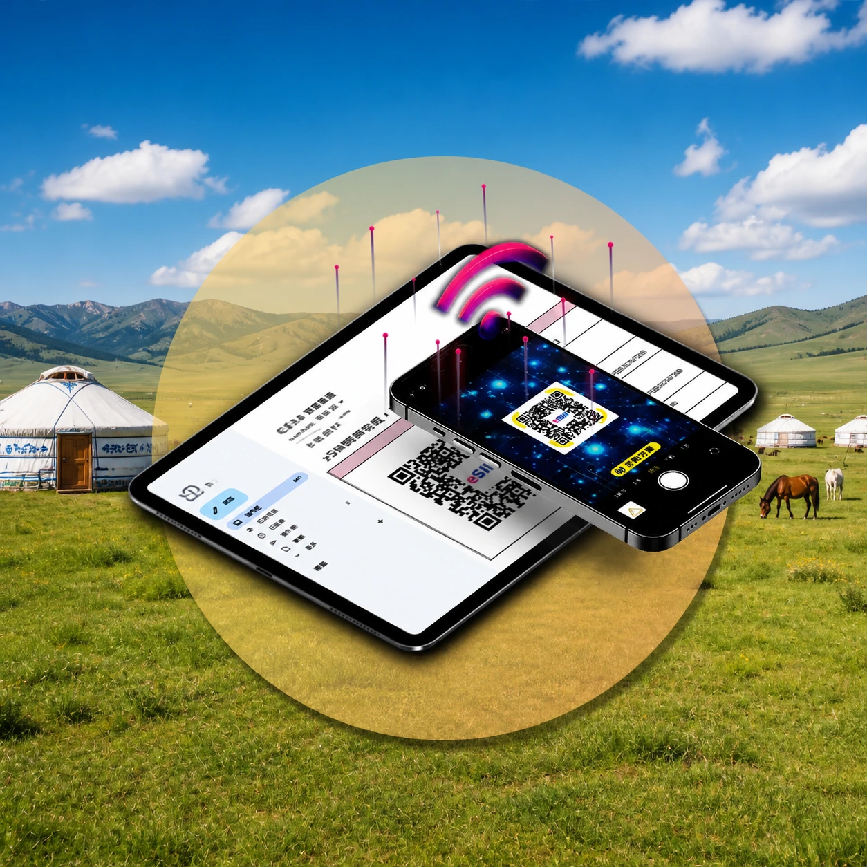 蒙古 eSIM|Unitel 最優方案|草原沙漠旅行高速上網
